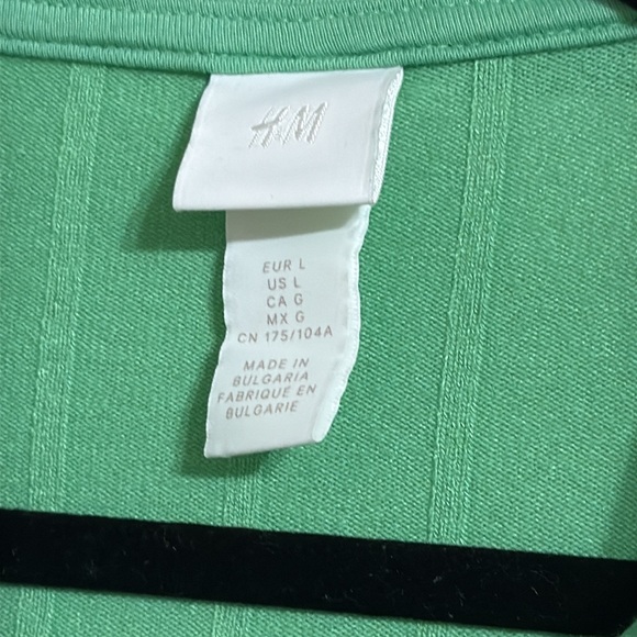 H&M Green Ribbed knit top - Picture 3 of 6